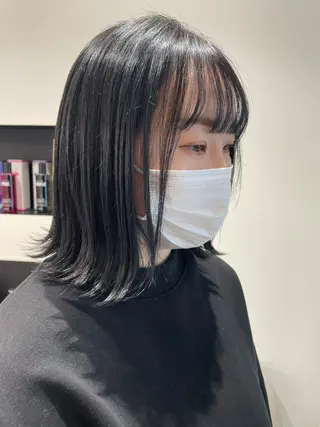 ミディアム カラー 武井　弘希 ブリーチなしカラー✨のヘアスタイル