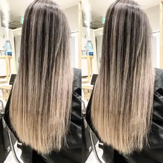 ロング カラー タナカ タクヤのヘアスタイル