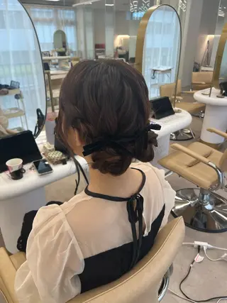 ヘアアレンジ アレンジ/ブラウン カラー HARU🕯のヘアスタイル