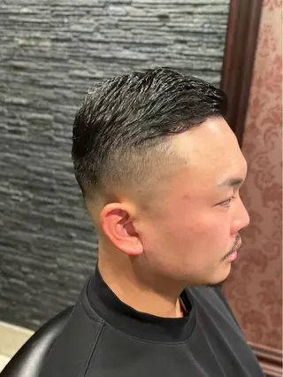 ショート パーマ メンズ 野川 純麗のヘアスタイル