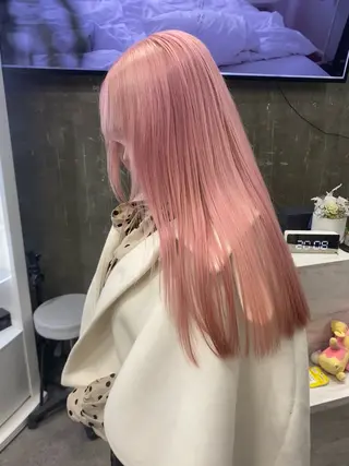 ロング カラー ヘアアレンジ 🧡梅田ハイトーン カラー🧡runaのヘアスタイル