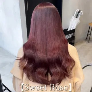 ロング カラー ブリーチなし Wカラー🩷星野翔太のヘアスタイル