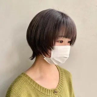 ショート カラー ショート/ボブ/ 透明感カラー/ほのかのヘアスタイル