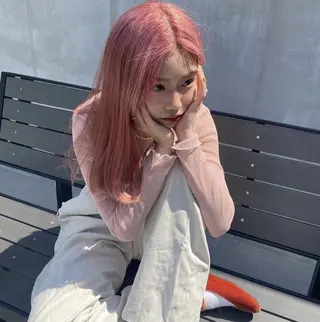 ロング カラー 韓国ワンホンヘア 🎀SHIONEのヘアスタイル
