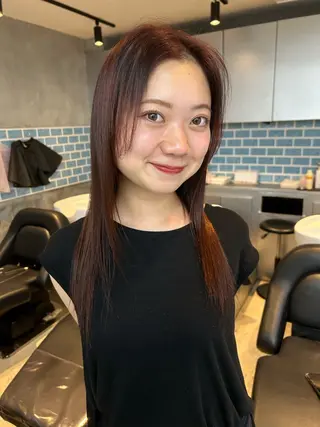 ロング カラー パーマ 似合わせカット✂︎ りょお🫧のヘアスタイル