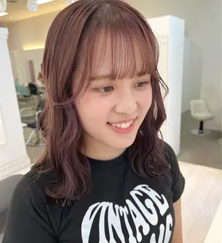 ミディアム カラー ParveMix /  相馬 さくらのヘアスタイル