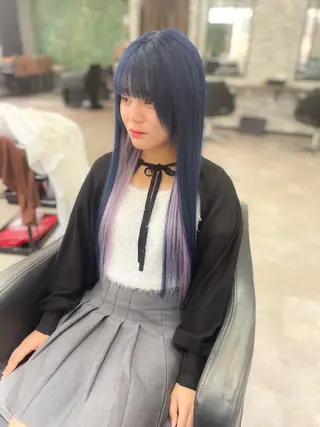 ロング ハイトーンエクステ 🎩カズキ🎩のヘアスタイル