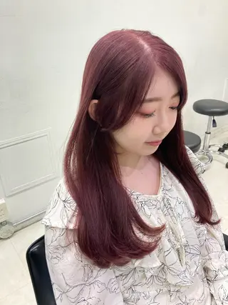 カラー 💖ブリーチなし透明 感💖ASAHIのヘアスタイル