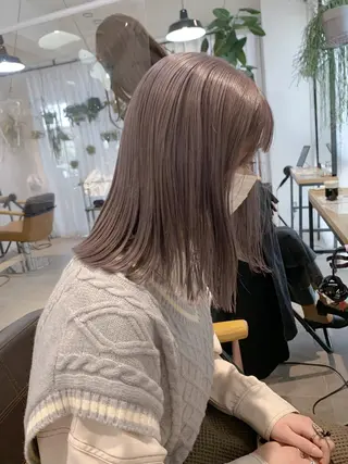 ショート カラー ヘアアレンジ ネイル マツエク・マツパ アイブロウ ハイトーンボブ 前田 表参道 グレージュのヘアスタイル
