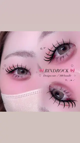 マツエク・マツパ 🎀束感/上下エク/ 𝙍𝙐𝘼 🎀のマツエク・マツパデザイン