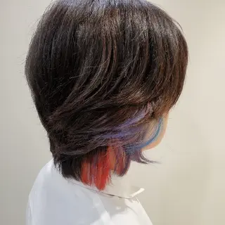 ショート カラー 派手髪/ハイトーン/ エクステ✨ユウキのヘアスタイル