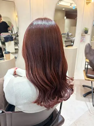 ロング カラー 菅原 渚のヘアスタイル