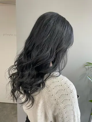 ロング カラー 心斎橋韓国ボブ 好原良真のヘアスタイル