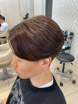 メンズ 白髪ぼかしデザイン ハイライト/宮本純登のヘアスタイル