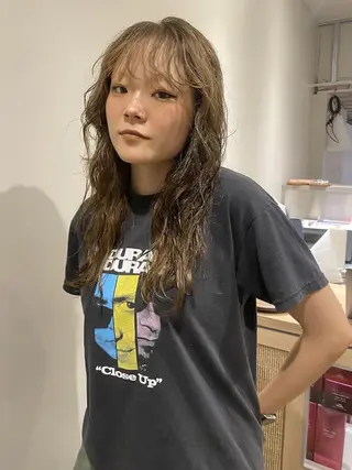 ショート カラー パーマ CEINE PATHのヘアスタイル