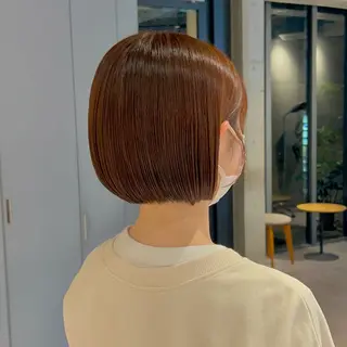ショート カラー 葉月/ボブ/ 透明感カラー／中目黒のヘアスタイル