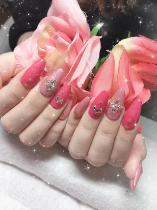 セミロング ネイル 《LB》ラブリエ Nail&eyeのマツエク・マツパデザイン