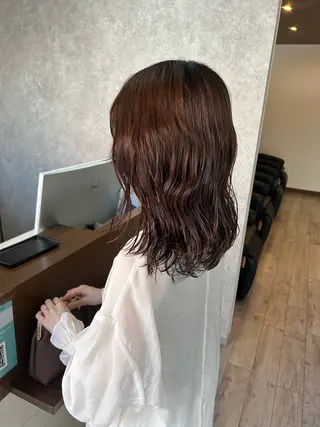 セミロング パーマ ｲﾁｶﾜ ﾐｵ/ minim hairのヘアスタイル