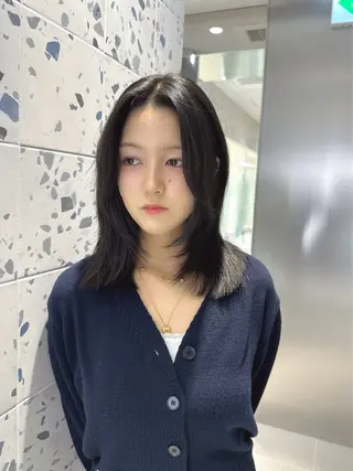 ミディアム カラー 矢野 晃平のヘアスタイル
