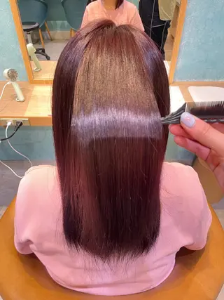 ミディアム 💜🩷カラーモデル 募集/ゆうり🩷💜のヘアスタイル