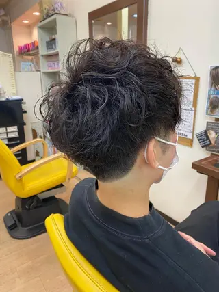 ショート パーマ メンズ 寺澤 🌈祐のヘアスタイル