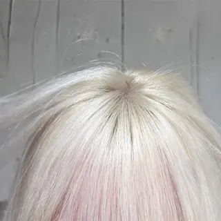 セミロング カラー Vicky ブリーチ メンズカジュアルのヘアスタイル