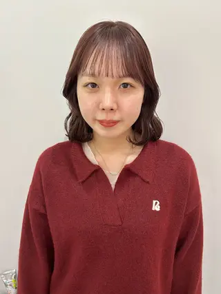 ミディアム カラー 髪質改善/レイヤー/ お顔まわり/Ami.のヘアスタイル