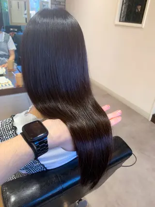 ロング 地毛風ストレート/ 髪質改善/榎本流行のヘアスタイル