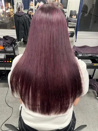 ミディアム ❤︎ワンホンガーリー なハイトーンヘア❤︎のヘアスタイル