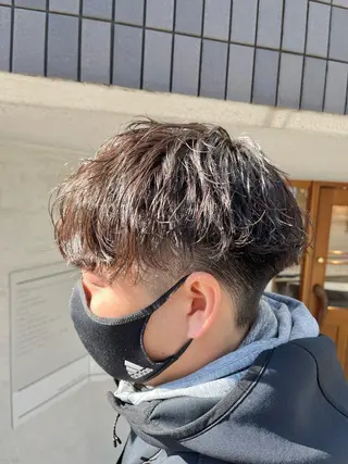 パーマ メンズ 透明感カラー/ ブリーチ無し/RYOのヘアスタイル