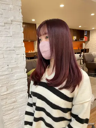 ミディアム 久我 彩音のヘアスタイル