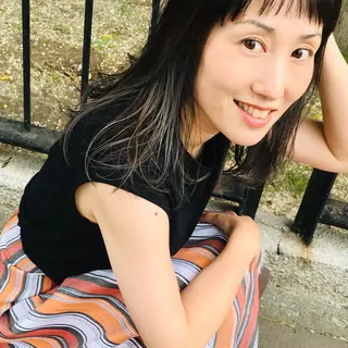 セミロング カラー ママ美容師 *ヒマワリのヘアスタイル