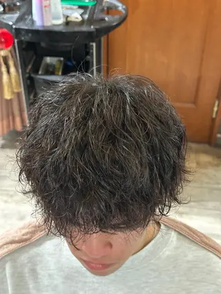 パーマ メンズ 東心斎橋☆豆柴 🐾倶楽部のヘアスタイル