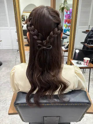 ヘアアレンジ ピンクカラーアレンジ 🩷AYANA🩷のヘアスタイル