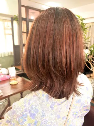 ミディアム stylist田口 祐歩のヘアスタイル