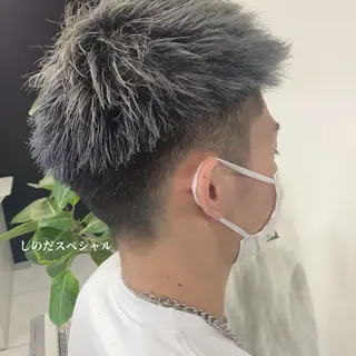 ショート カラー メンズ 🦖店長🦖pino #しのだスペシャルのヘアスタイル