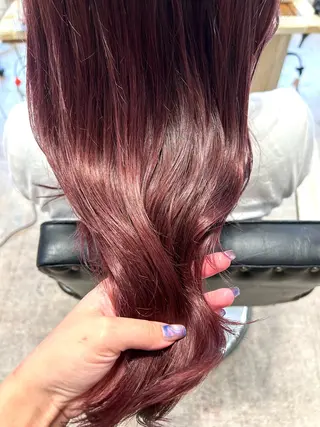カラー 横山ダブルカラー ハイライト透明感カラのヘアスタイル