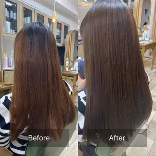 セミロング 髪質改善✨ 角谷　勇のヘアスタイル