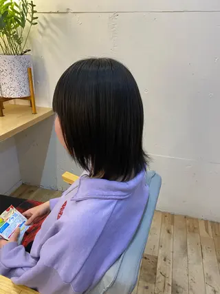 ミディアム 艶カラー／ストレート かとうゆうき🍯のヘアスタイル