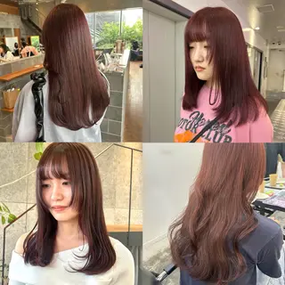 セミロング カラー 🤍垢抜け♡透明感 カラーmoeka🤍のヘアスタイル