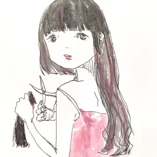 セミロング 佐藤 美咲のヘアスタイル