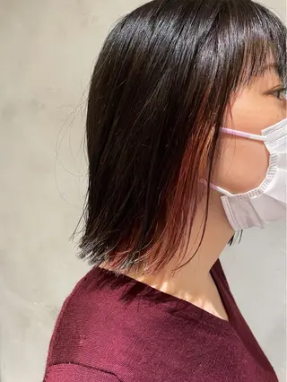 ミディアム カラー 【似合わせカット】 松尾一気のヘアスタイル
