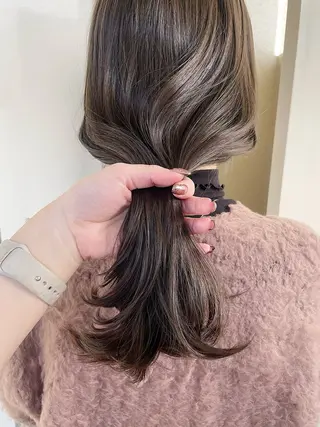 ロング カラー ヘアアレンジ 透明感color 🥣suzunaのヘアスタイル