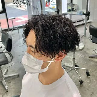 ショート パーマ メンズ メンズ特化美容師/ 藤戸 椋のヘアスタイル