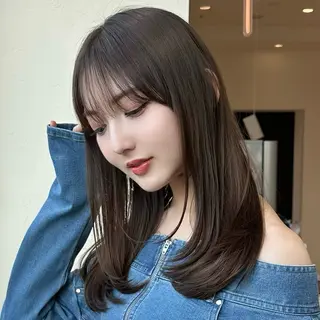 ミディアム 🩵似合わせカット/ カラー/あさか 🩵のヘアスタイル