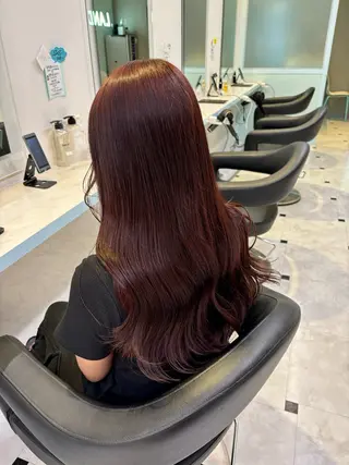 カラー 🇰🇷韓流暖色ヘア 🍒saaya🍒のヘアスタイル