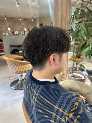 ミディアム パーマ メンズ 🎀似合わせカット/ ボブ/佐瀬千枝🎀のヘアスタイル