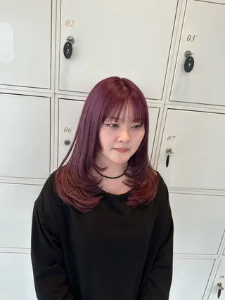 セミロング 御舩 青衣のヘアスタイル