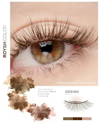 マツエク・マツパ Maile leaf 【マイレリーフ】のマツエク・マツパデザイン