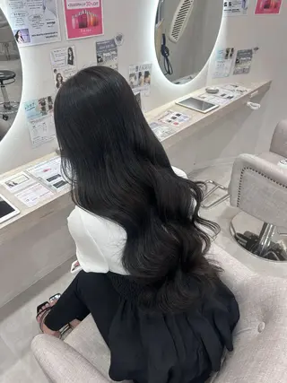 ロング カラー 原田 はなのヘアスタイル